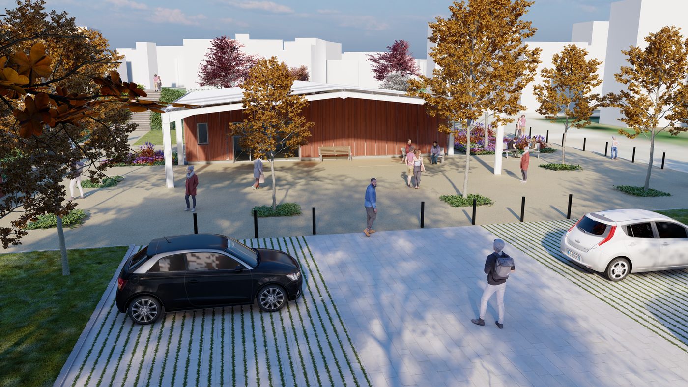 Beignon — Revitalisation sociale et durable, projet paysager par Atelier Nāga