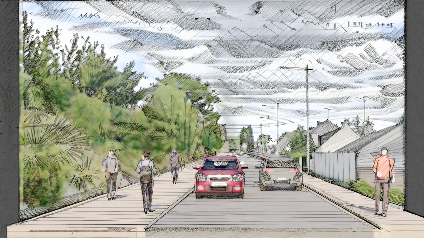 Questembert — Aménagement doux de la rue des Écottais