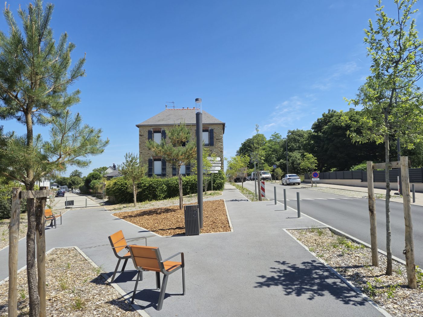 Sarzeau — Valoriser l'entrée de ville, projet paysager par Atelier Nāga