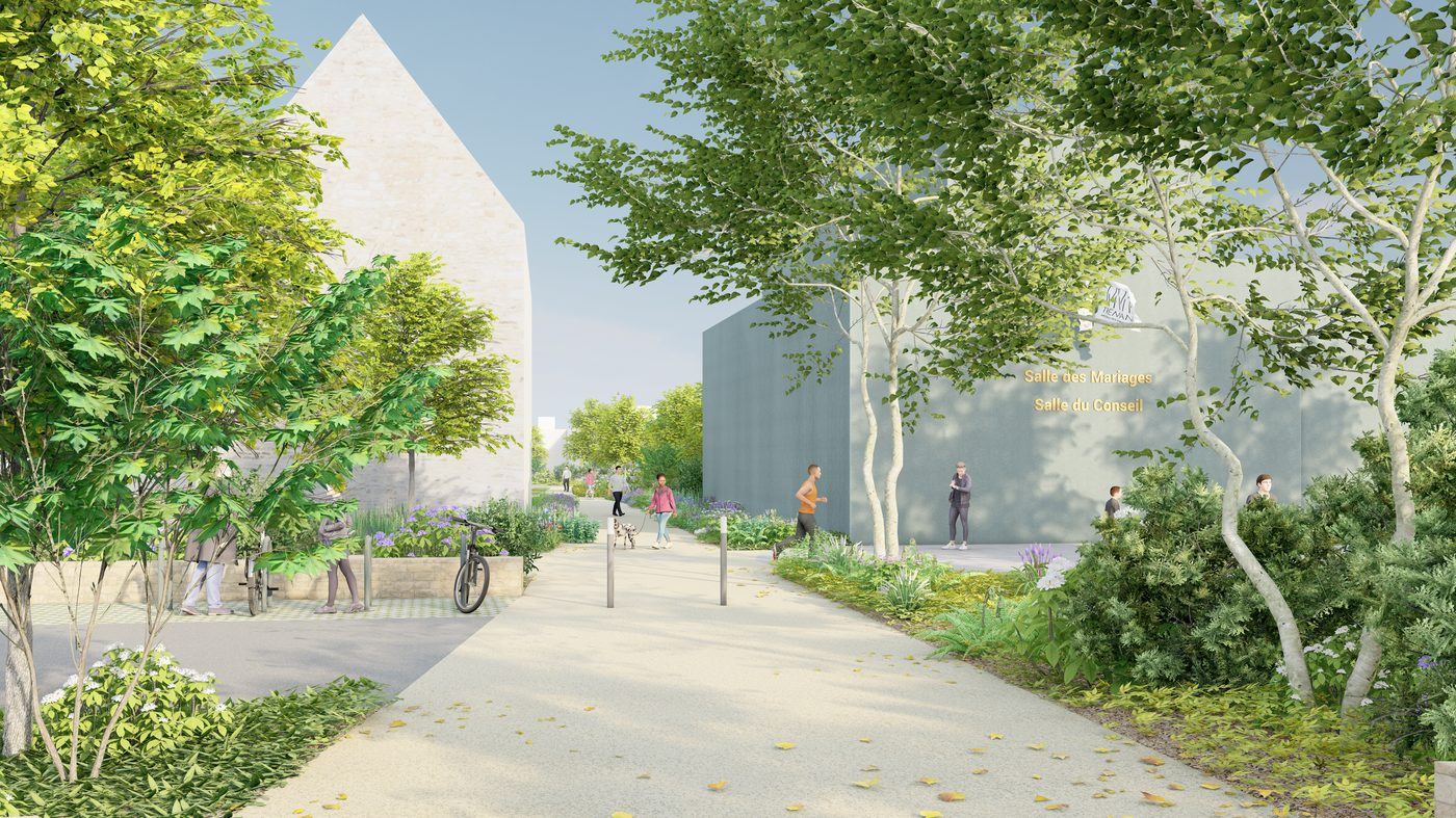 Grand Champ, Aménagement du centre bourg : vue 2