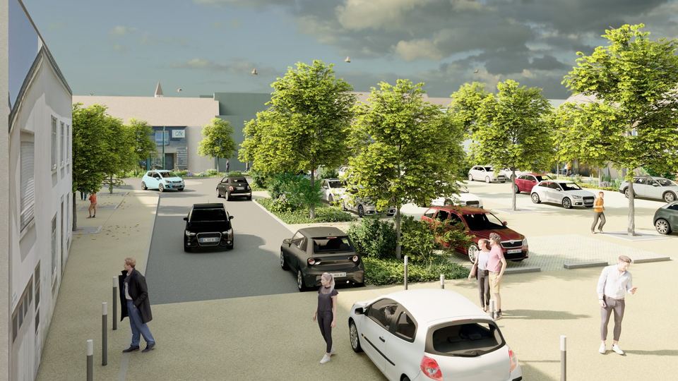 Grand Champ, Aménagement du centre bourg : vue 3