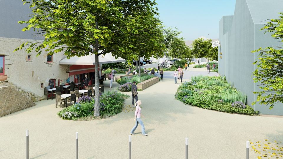 Grand Champ, Aménagement du centre bourg : vue 5