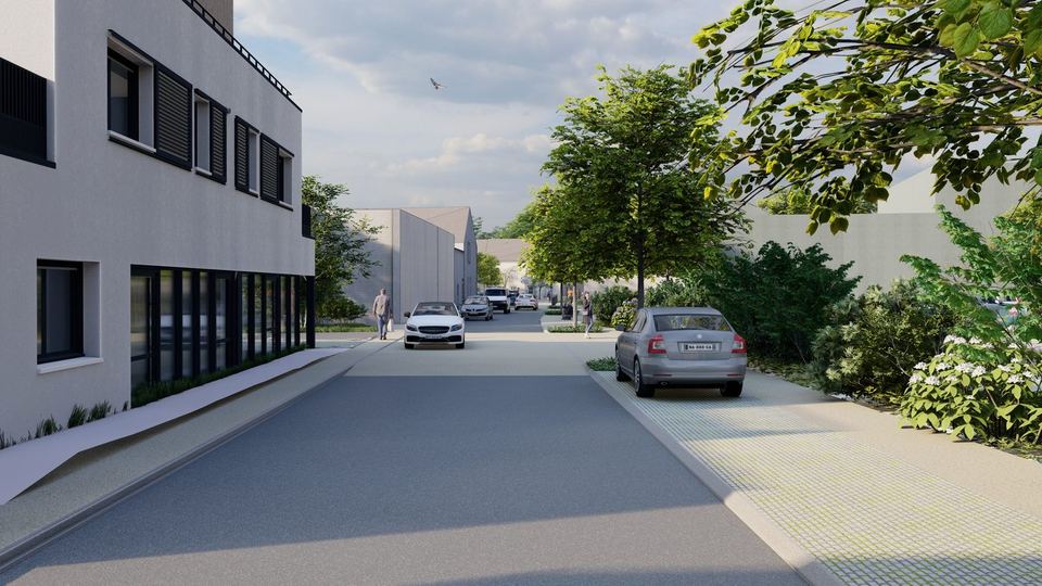 Grand Champ, Aménagement de la rue de la Poste : vue 3