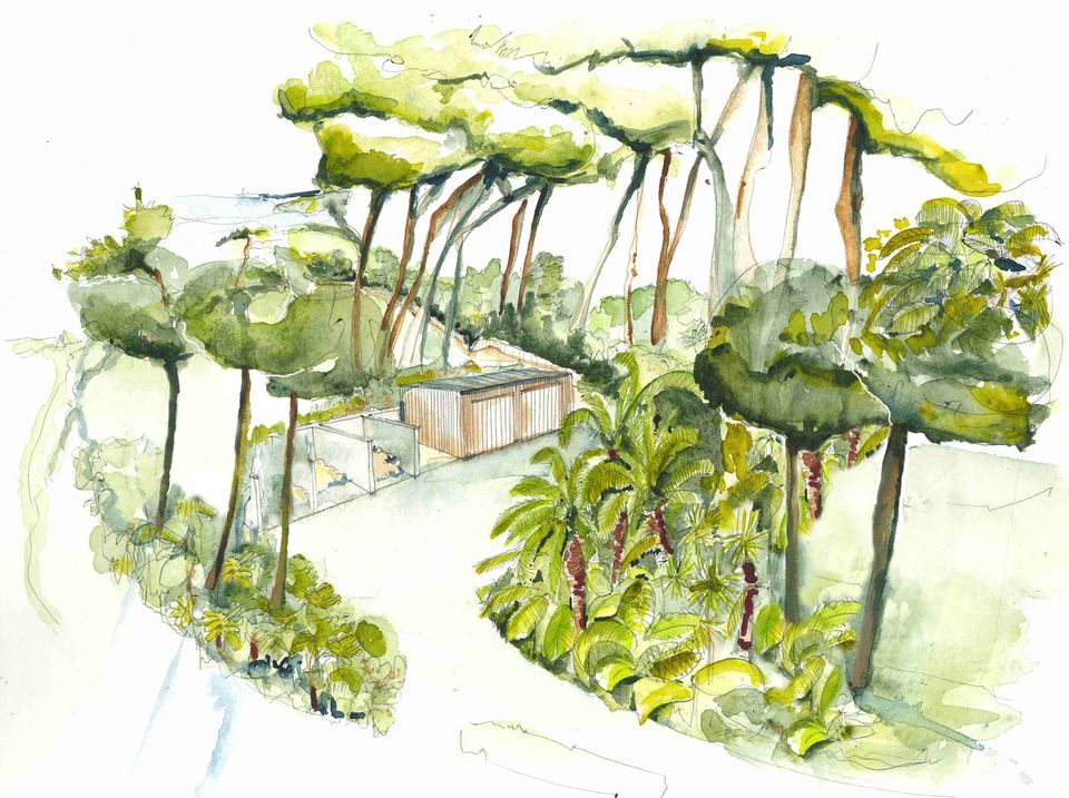 Île de Batz, Imaginer un jardin — Plan guide : vue 3