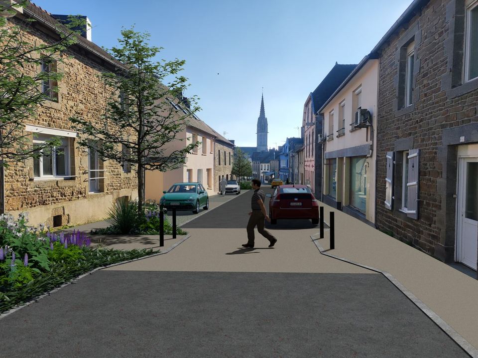 Plémet, Redéfinition du centre bourg : vue 5