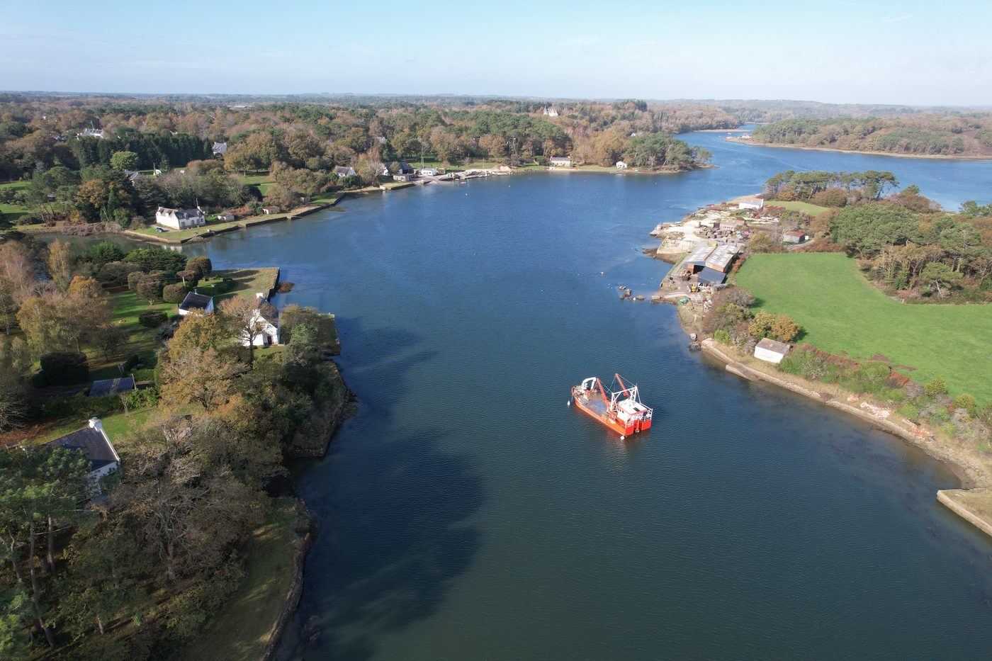 Carnac, Crach, La Trinité-sur-Mer, Réalisation d'un sentier côtier : vue 2